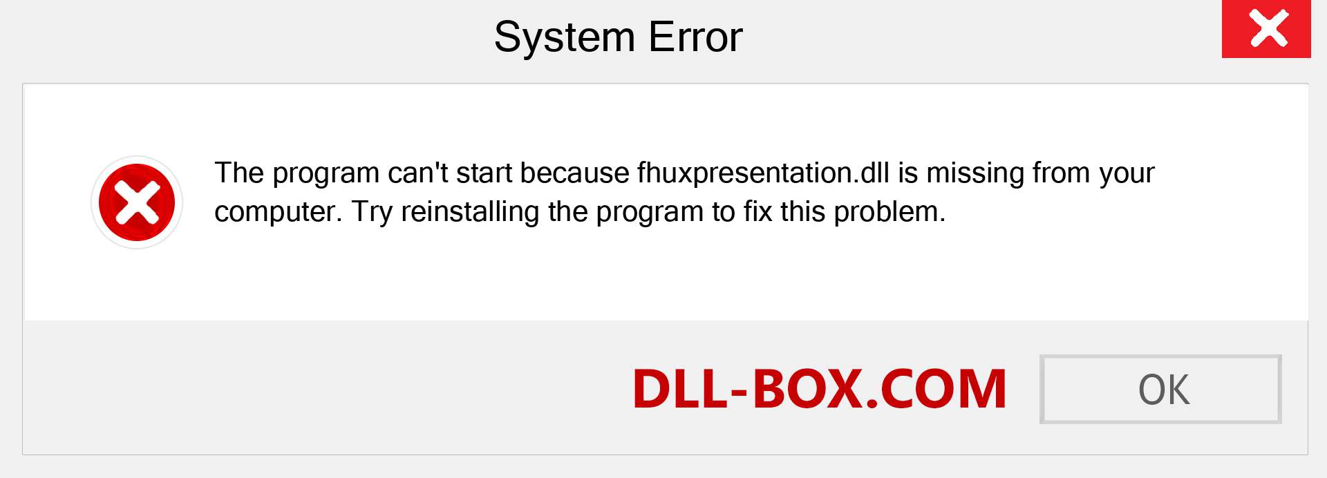  fhuxpresentation.dll file is missing?. Download for Windows 7, 8, 10 - Fix  fhuxpresentation dll Missing Error on Windows, photos, images